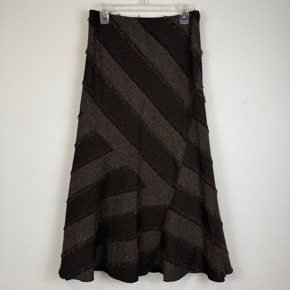 Vintage Y2K Insight Brown Asymmetrical Skirt‎ Size 6